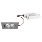BRUMBERG - DAMITA-S LED-Einbaustr.set quadr. alu m. 230V 6W 3000K IP68 38°