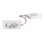 BRUMBERG - SEVEN-S LED-Einbaustr.set quadr. ws.m. 230V 7W 3000K 38°
