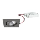 BRUMBERG - SEVEN-S LED-Einbaustr.set quadr. titan m. 230V 7W 3000K 38°