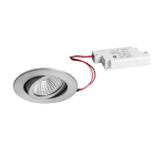BRUMBERG - LAKIL-R LED-Einbaustr.set rund, alu m. 230V 6W dim2warm 38°