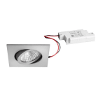 BRUMBERG - LAKIL-S LED-Einbaustr.set quadr. alu m. 230V 6W dim2warm 38°