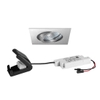 BRUMBERG - BB19 Einbaustr.set quadr. alu m. 230V 6W dim2warm 38°