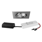 BRUMBERG - BB05 Einbaustr.set quadr. chr.gl. 230V 6W 3000K DALI 38°