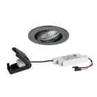 BRUMBERG - BB18 Einbaustr.set rund, titan m. 230V 6W dim2warm 38°