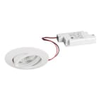 BRUMBERG - BREENA-R LED-Einbaustr.set rund,ws.gl. 230V 6W 3000K 38°