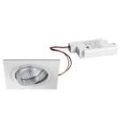 BRUMBERG - JANIA-S LED-Einbaustr.set quadr. alu m. 230V 6W 3000K 38°