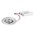 BRUMBERG - JANIA-R LED-Einbaustr.set rund, alu m. 230V 6W 3000K 38°