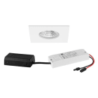 BRUMBERG - BB21 Einbdownl.set quadr. str.ws. 230V 7W 3000K DALI IP65 36°