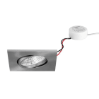 BRUMBERG - BB25 Einbdownl.set quadr. ni.m. 230V 7W 3000K IP65 36°