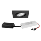 BRUMBERG - BB25 Einbaustr.set quadr. str.sw. 230V 7W 3000K DALI IP65 36°