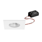 BRUMBERG - BB21 Einbdownl.set quadr. str.ws. 230V 7W 3000K IP65 36°