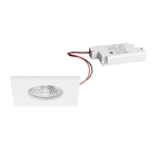 BRUMBERG - BB21 Einbdownl.set quadr. str.ws. 230V 7W 3000K IP66 36°