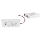 BRUMBERG - KERBY-S LED-Einbaustr.set quadr. ws.m. 230V 12W 3000K 38°