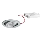 BRUMBERG - KERBY-R LED-Einbaustr.set rund, alu m. 230V 12W 4000K 38°