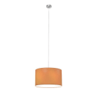 BRUMBERG - SOFT CUBE Pendell. rund, chr./orange, 230VAC E27 max.1x60W 280mm