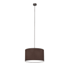 BRUMBERG - SOFT CUBE Pendell. Rund, ni.m./ dkl.br.gr. 230VAC E27 max.1x60W 280mm