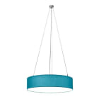 BRUMBERG - SOFT CUBE Pendell. rund, chr./ türlisbl. 230VAC E27 max.5x60W 780mm