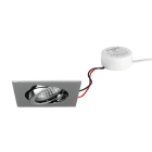 BRUMBERG - TIRREL-S LED-Einbaustr.set quadr. chr.gl. 230V 6W 3000K 38°
