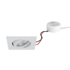 BRUMBERG - TIRREL-S LED-Einbaustr.set quadr. ws.m. 230V 6W 3000K 38°