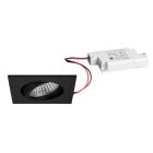 BRUMBERG - TIRREL-S LED-Einbaustr.set quadr. sw.m. 230V 6W 3000K 38°