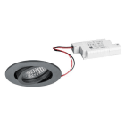 BRUMBERG - TIRREL-R LED-Einbaustr.set rund, titan m. 230V 6W 3000K 38°