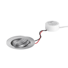 BRUMBERG - TIRREL-R LED-Einbaustr.set rund, alu m. 230V 6W 3000K 38°