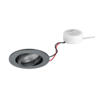 BRUMBERG - TIRREL-R LED-Einbaustr.set rund, titan m. 230V 6W 3000K 38°