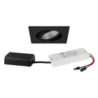 BRUMBERG - TIRREL-S LED-Einbaustr.set quadr. sw.m. 230V 6W 3000K DALI 38°