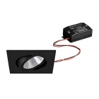 BRUMBERG - SEVEN-S LED-Einbaustr.set quadr. sw.m. 230V 7W 2700K 38°