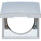BERKER - INTEGRO Pure Rahmen 1fach mit Klappdeckel, chrom glänzend