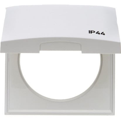 BERKER - INTEGRO Flow IP44 Rahmen 1fach mit Klappdeckel, grün glänzend