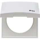 BERKER - INTEGRO Flow IP44 Rahmen 1fach mit Klappdeckel, orange glänzend