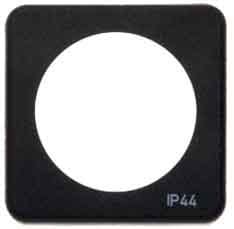 BERKER - INTEGRO Classic IP44 Rahmen 1fach ohne Dichtung, schwarz matt