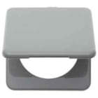 BERKER - INTEGRO Classic Rahmen 1fach mit Klappdeckel, grau glänzend