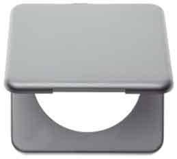BERKER - Integro Classic Rahmen 1Fach mit Klappdeckel, Chrom Matt