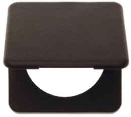 BERKER - Integro Classic Rahmen 1Fach mit Klappdeckel, Braun Matt