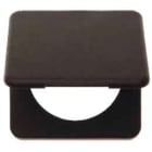 BERKER - Integro Classic Rahmen 1Fach mit Klappdeckel, Braun Matt