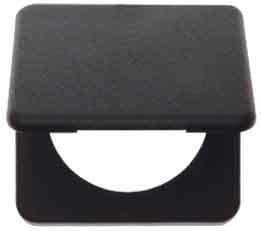 BERKER - INTEGRO Classic Rahmen 1fach mit Klappdeckel, schwarz matt