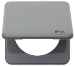 BERKER - INTEGRO Classic IP44 Rahmen 1fach ohne Dichtung, grau glänzend