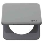 BERKER - INTEGRO Classic IP44 Rahmen 1fach ohne Dichtung, grau glänzend