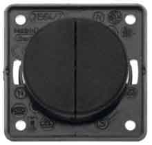 BERKER - INTEGRO Classic Doppeltaster schwarz matt