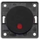 BERKER - INTEGRO Classic Wipptaster mit Beleuchtung und roter Linse schwarz matt