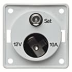 BERKER - INTEGRO Steckdose 12V+SAT polarweiß matt