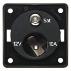 BERKER - INTEGRO Steckdose 12V+SAT schwarz matt