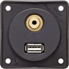 BERKER - INTEGRO USB/3,5 mm Audio Steckdose anthrazit matt