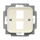 BUSCH-JAEGER - Zentralscheibe Modular-Jack-Einsatz 2-fach weiß - Duro 2000 SI