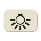 BUSCH-JAEGER - Tastersymbol mit Symbol Licht weiß - Busch-Duro 2000 SI