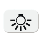 BUSCH-JAEGER - Tastersymbol mit Symbol Licht alpinweiß - balance SI / Reflex SI