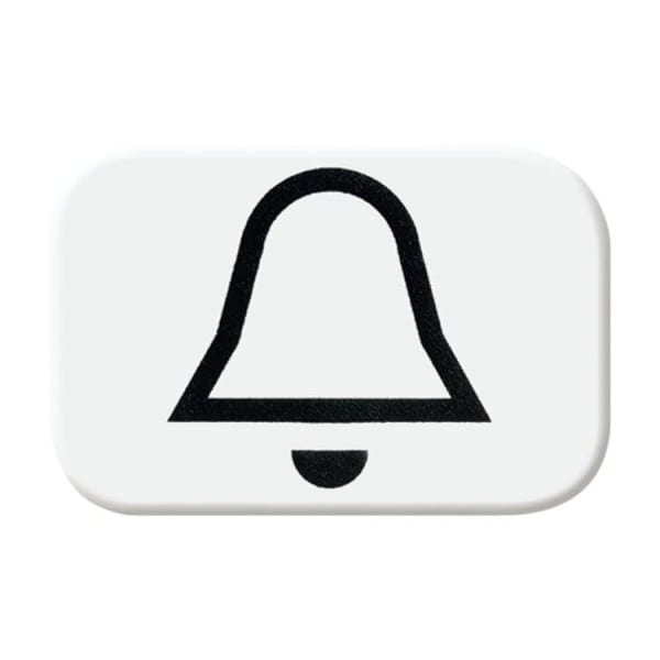 BUSCH-JAEGER - Tastersymbol mit Symbol Klingel alpinweiß - balance SI / Reflex SI