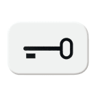 BUSCH-JAEGER - Tastersymbol mit Symbol Schlüssel alpinweiß - balance SI / Reflex SI